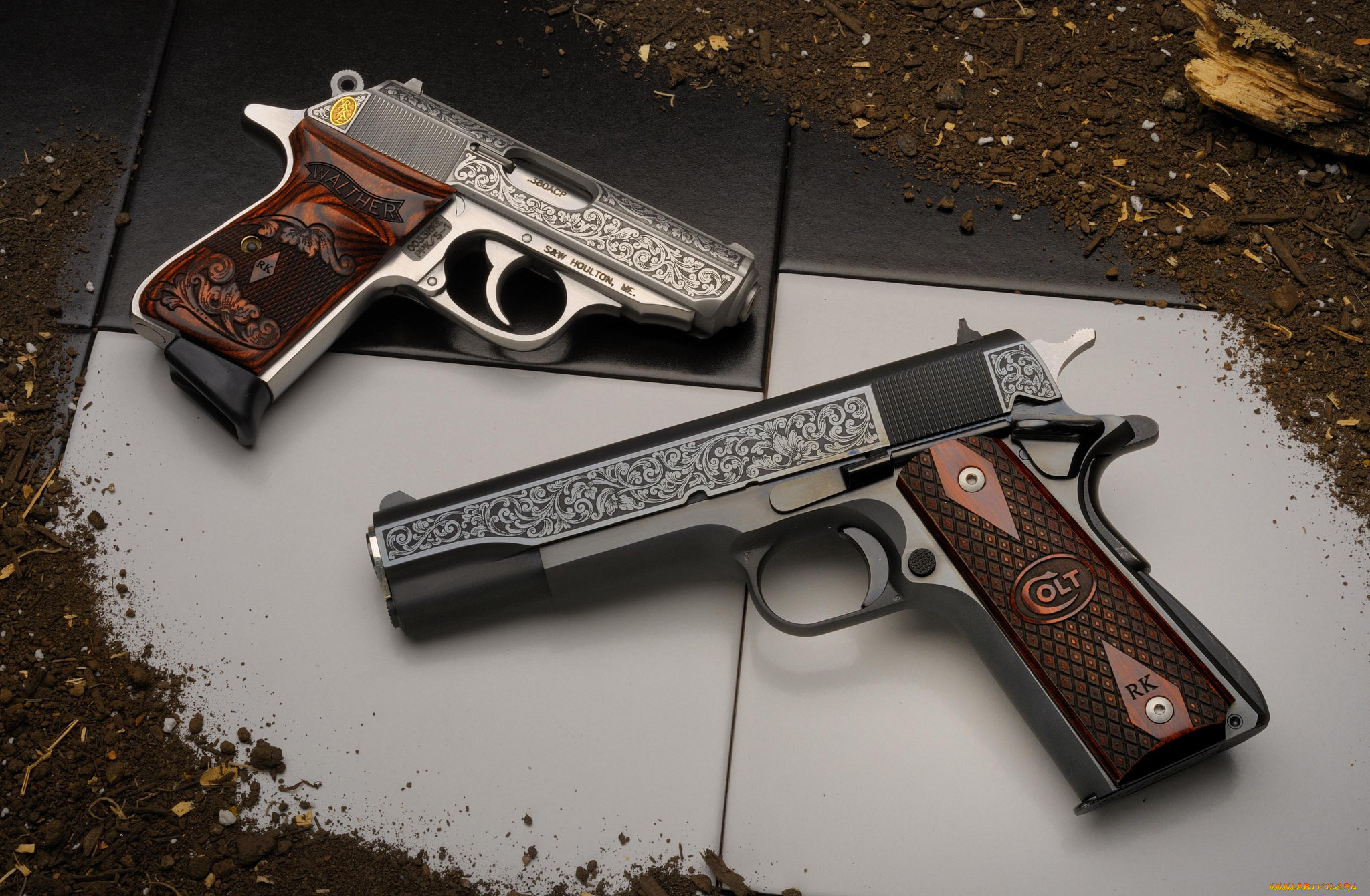 colt & walther custom presentation pistols, , 